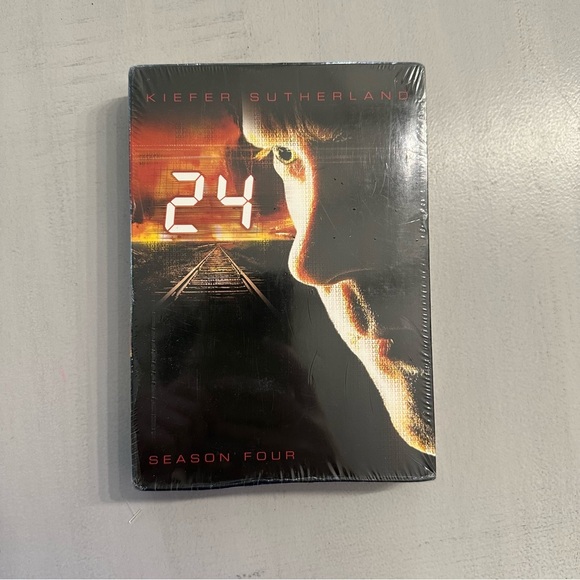 24 Season Four Kiefer Sutherland Plastic Sealed DVD 4-Disc 7 Episode Set NWT - Picture 2 of 8